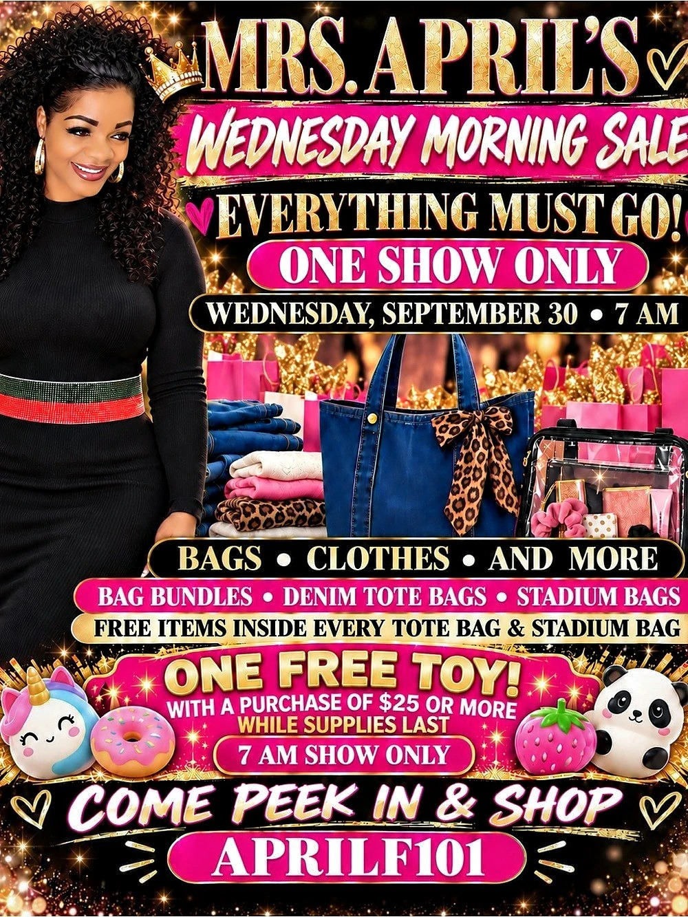 7AM DENOM TOTE QSHOW!